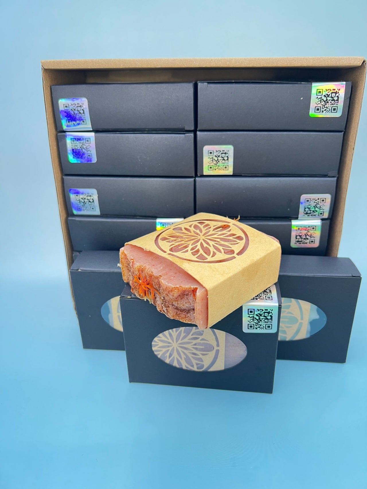 12 (Bulk) All Natural Shea Face & Body Moisturizing Soap Sensitive Skin & Baby Friendly