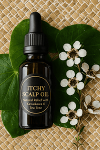 Itchy Scalp Oil – Kawakawa + Tea Tree to Soothe Flakes & Itch